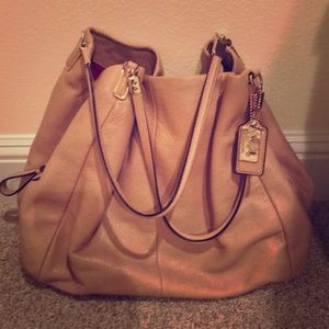 Camel Brown Large Coach Tote Bag 🐪